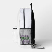 MODERN BEWERKBAAR EENVOUDIG WIT AFBEELDING TEKST S BEDRUKTE RUGZAK (Rechts)