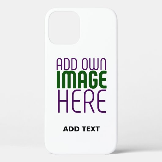 MODERN BEWERKBAAR EENVOUDIG WIT AFBEELDING TEKST S Case-Mate iPhone CASE (Achterkant)