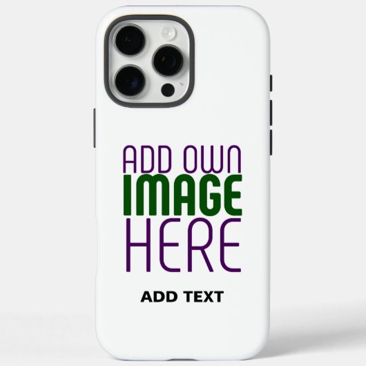 MODERN BEWERKBAAR EENVOUDIG WIT AFBEELDING TEKST S Case-Mate iPhone CASE (Achterkant)