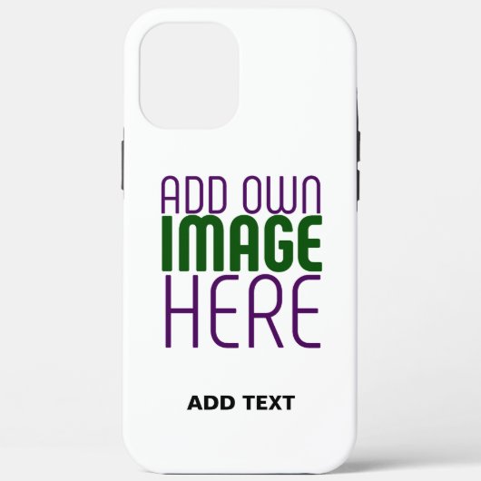 MODERN BEWERKBAAR EENVOUDIG WIT AFBEELDING TEKST S Case-Mate iPhone CASE (Achterkant)