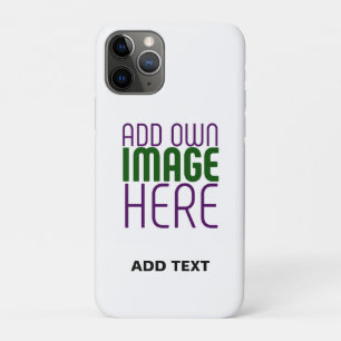 MODERN BEWERKBAAR EENVOUDIG WIT AFBEELDING TEKST S iPhone 11 PRO HOESJE
