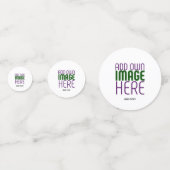 MODERN BEWERKBAAR EENVOUDIG WIT AFBEELDING TEKST S CONFETTI (Voorkanten)