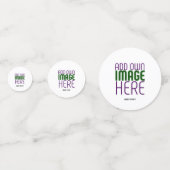 MODERN BEWERKBAAR EENVOUDIG WIT AFBEELDING TEKST S CONFETTI (Achterkanten)