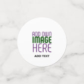 MODERN BEWERKBAAR EENVOUDIG WIT AFBEELDING TEKST S CONFETTI (Kleine voorkant)