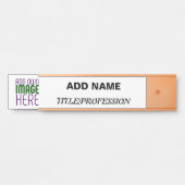 MODERN BEWERKBAAR EENVOUDIG WIT AFBEELDING TEKST S DEURBORDJE (Voorkant)