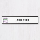 MODERN BEWERKBAAR EENVOUDIG WIT AFBEELDING TEKST S DEURBORDJE (Voorkant)