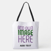 MODERN BEWERKBAAR EENVOUDIG WIT AFBEELDING TEKST S DRAAGTAS (Achterkant)