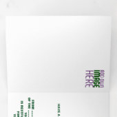 MODERN BEWERKBAAR EENVOUDIG WIT AFBEELDING TEKST S DRIELUIK KAART (Binnenzijde eerst)