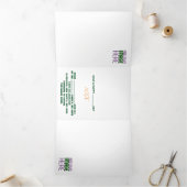 MODERN BEWERKBAAR EENVOUDIG WIT AFBEELDING TEKST S DRIELUIK KAART (Binnen)