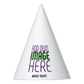 MODERN BEWERKBAAR EENVOUDIG WIT AFBEELDING TEKST S FEESTHOEDJES (Voorkant)