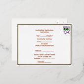 MODERN BEWERKBAAR EENVOUDIG WIT AFBEELDING TEKST S FOLIE UITNODIGING BRIEFKAART (Voorkant / Achterkant)