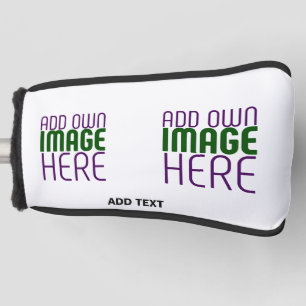 MODERN BEWERKBAAR EENVOUDIG WIT AFBEELDING TEKST S GOLFHEADCOVER