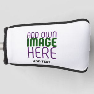 MODERN BEWERKBAAR EENVOUDIG WIT AFBEELDING TEKST S GOLFHEADCOVER
