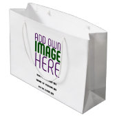 MODERN BEWERKBAAR EENVOUDIG WIT AFBEELDING TEKST S GROOT CADEAUZAKJE (Achterkant Gekanteld)