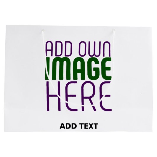 MODERN BEWERKBAAR EENVOUDIG WIT AFBEELDING TEKST S GROOT CADEAUZAKJE (Achterkant)