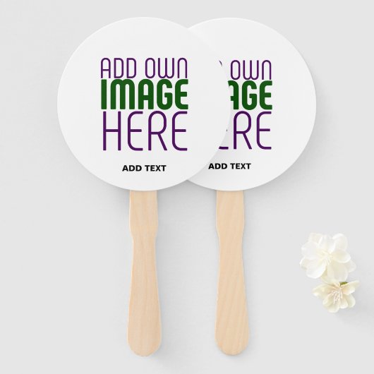 MODERN BEWERKBAAR EENVOUDIG WIT AFBEELDING TEKST S HANDWAAIER (Voorkant en achterkant)