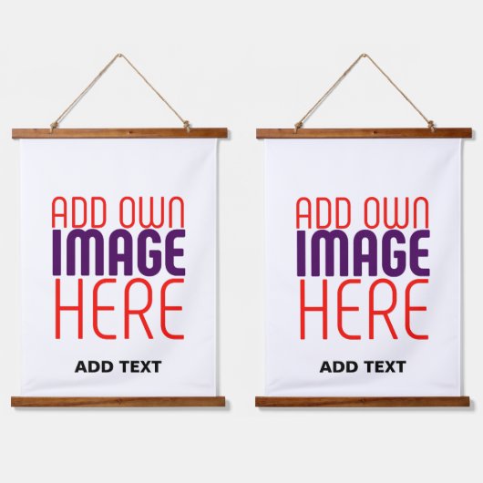 MODERN BEWERKBAAR EENVOUDIG WIT AFBEELDING TEKST S HANGEND WANDKLEED (Dubbel)
