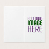 MODERN BEWERKBAAR EENVOUDIG WIT AFBEELDING TEKST S KAART (Buitenkant ongevouwen)