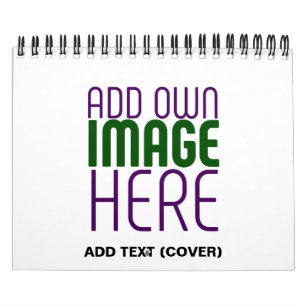 MODERN BEWERKBAAR EENVOUDIG WIT AFBEELDING TEKST S KALENDER