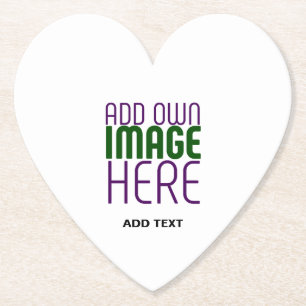 MODERN BEWERKBAAR EENVOUDIG WIT AFBEELDING TEKST S KARTONNEN ONDERZETTERS