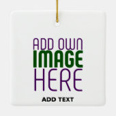 MODERN BEWERKBAAR EENVOUDIG WIT AFBEELDING TEKST S KERAMISCH ORNAMENT (Achterkant)