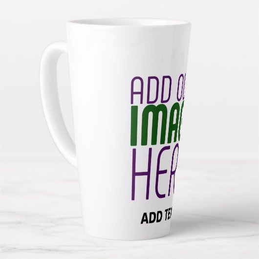 MODERN BEWERKBAAR EENVOUDIG WIT AFBEELDING TEKST S LATTE MOK (Linkerhoek)