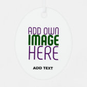 MODERN BEWERKBAAR EENVOUDIG WIT AFBEELDING TEKST S METALEN ORNAMENT (Achterkant)