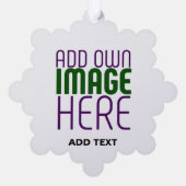 MODERN BEWERKBAAR EENVOUDIG WIT AFBEELDING TEKST S ORNAMENT KAART (Achterkant)