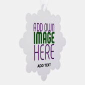 MODERN BEWERKBAAR EENVOUDIG WIT AFBEELDING TEKST S ORNAMENT KAART (Rechts)