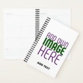 MODERN BEWERKBAAR EENVOUDIG WIT AFBEELDING TEKST S PLANNER (Display)