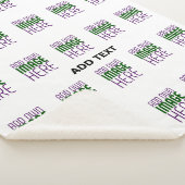 MODERN BEWERKBAAR EENVOUDIG WIT AFBEELDING TEKST S SHERPA DEKEN (3/4)