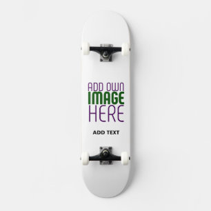 MODERN BEWERKBAAR EENVOUDIG WIT AFBEELDING TEKST S SKATEBOARD
