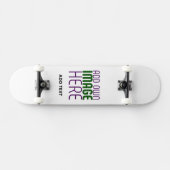 MODERN BEWERKBAAR EENVOUDIG WIT AFBEELDING TEKST S SKATEBOARD (Horizontaal)