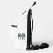 MODERN BEWERKBAAR EENVOUDIG WIT AFBEELDING TEKST S SLING BAG (Rechts)