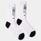 MODERN BEWERKBAAR EENVOUDIG WIT AFBEELDING TEKST S SOKKEN (Rechts)