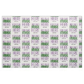 MODERN BEWERKBAAR EENVOUDIG WIT AFBEELDING TEKST S STOF (Fat Quarter)