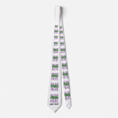 MODERN BEWERKBAAR EENVOUDIG WIT AFBEELDING TEKST S STROPDAS (Voorkant)