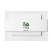 MODERN BEWERKBAAR EENVOUDIG WIT AFBEELDING TEKST S UITNODIGINGEN WIKKEL (Voorkant Voorbeeld)