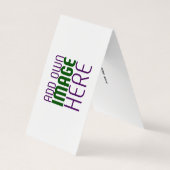 MODERN BEWERKBAAR EENVOUDIG WIT AFBEELDING TEKST S VISITEKAARTJES (Achterkant)