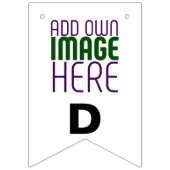 MODERN BEWERKBAAR EENVOUDIG WIT AFBEELDING TEKST S VLAGGETJES (Derde vlag)