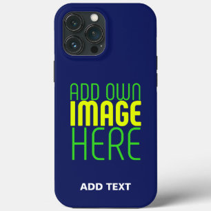 MODERN BEWERKBAAR SCHATTIGE NAVY BLAUW AFBEELDING  iPhone 13 PRO MAX HOESJE