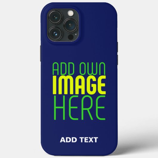 MODERN BEWERKBAAR SCHATTIGE NAVY BLAUW AFBEELDING  Case-Mate iPhone CASE (Achterkant)