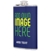 MODERN BEWERKBAAR SCHATTIGE NAVY BLAUW AFBEELDING  HEUPFLES (Links)