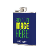 MODERN BEWERKBAAR SCHATTIGE NAVY BLAUW AFBEELDING  HEUPFLES (Links)