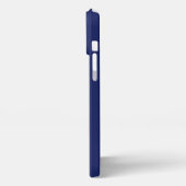 MODERN BEWERKBAAR SCHATTIGE NAVY BLAUW AFBEELDING iPhone HOESJE (Linkerkant)