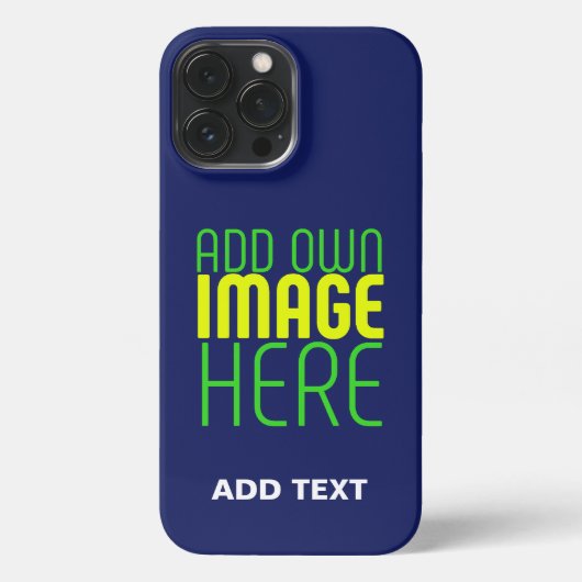 MODERN BEWERKBAAR SCHATTIGE NAVY BLAUW AFBEELDING iPhone HOESJE (Achterkant)