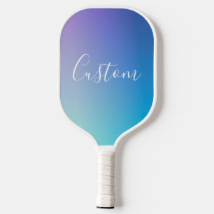 Modern bewerkbaar script schrijven Kleurrijke Om Pickleball Paddle