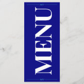 Modern bewerkbaar trouwmenu menu (Achterkant)