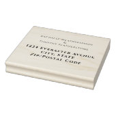Modern bewerkbaar trouwretouradres 	rubberstempel (Stempel)