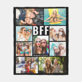 Modern BFF Best Friends Photo Collage Names Fleece Deken (Voorkant)